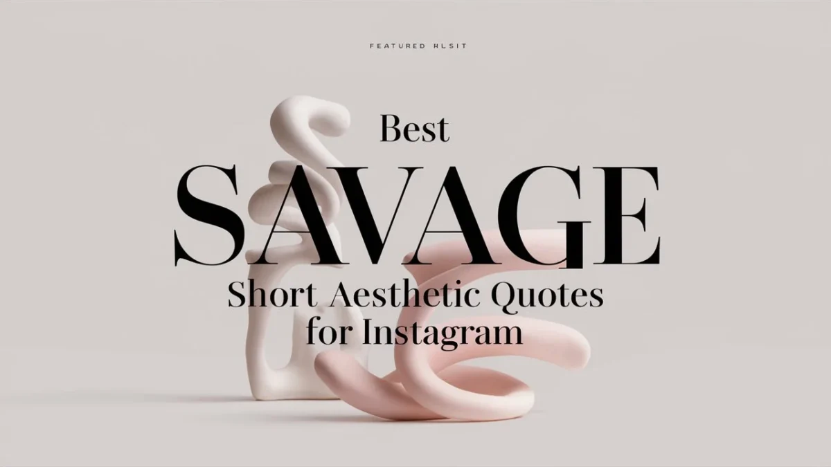 500+ Best Savage Short Aesthetic Quotes for Instagram in 2025