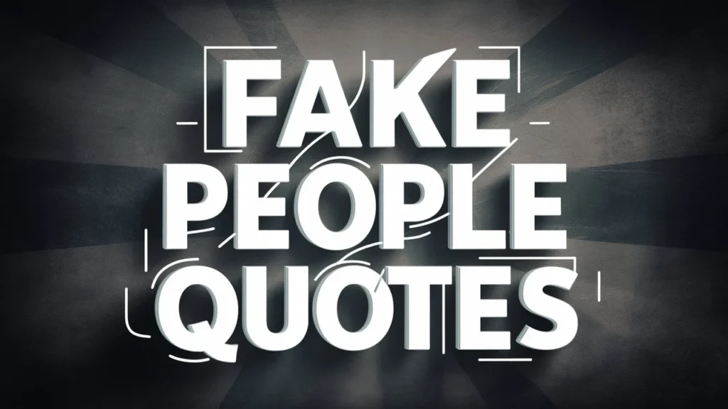 Funny Quotes About Fake People